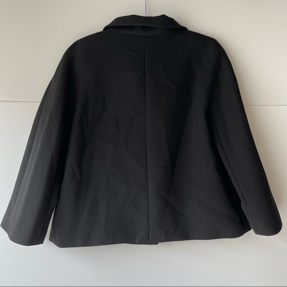 Talbots Women's Plus Size Black Blazer Jacket Coat Wool Blend Jacket, Sz 14 - Picture 12 of 16